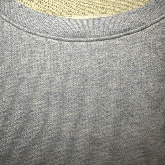 Frank & Eileen Sweatshirt Tee Lab M Baby Blue EUC Cool Asymmetrical Made in USA - Picture 2 of 9